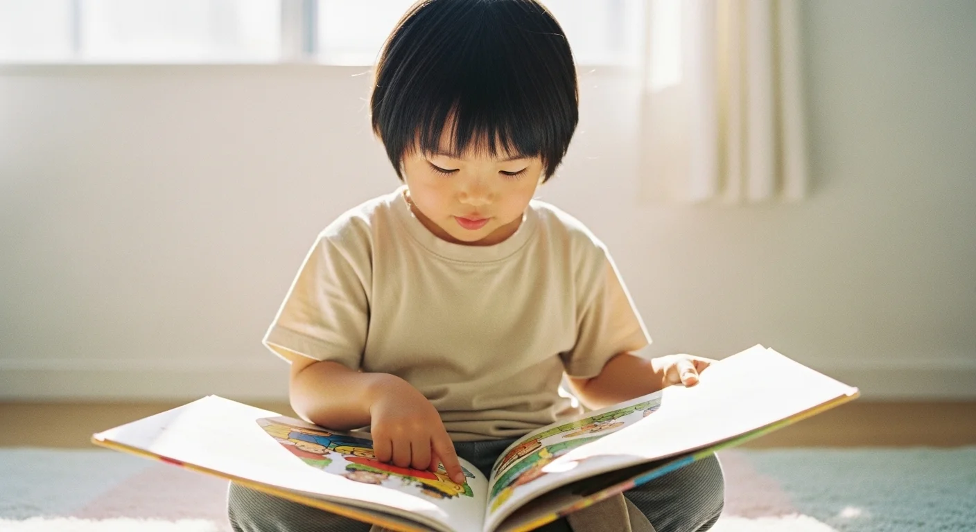 絵本を読むお子様